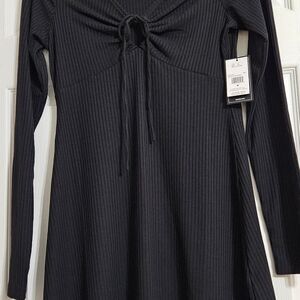 Volcom Women's Black Long Sleeve Casual-dresses Medium